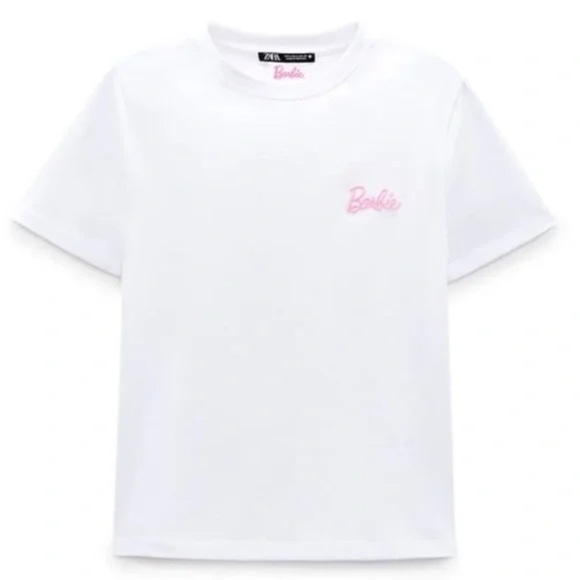 Zara Other - Zara Kids Mattel Barbie Embroidered Tee!